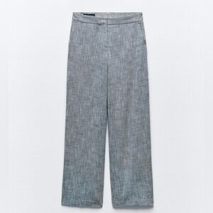 Zara Straight Leg Twill Pants